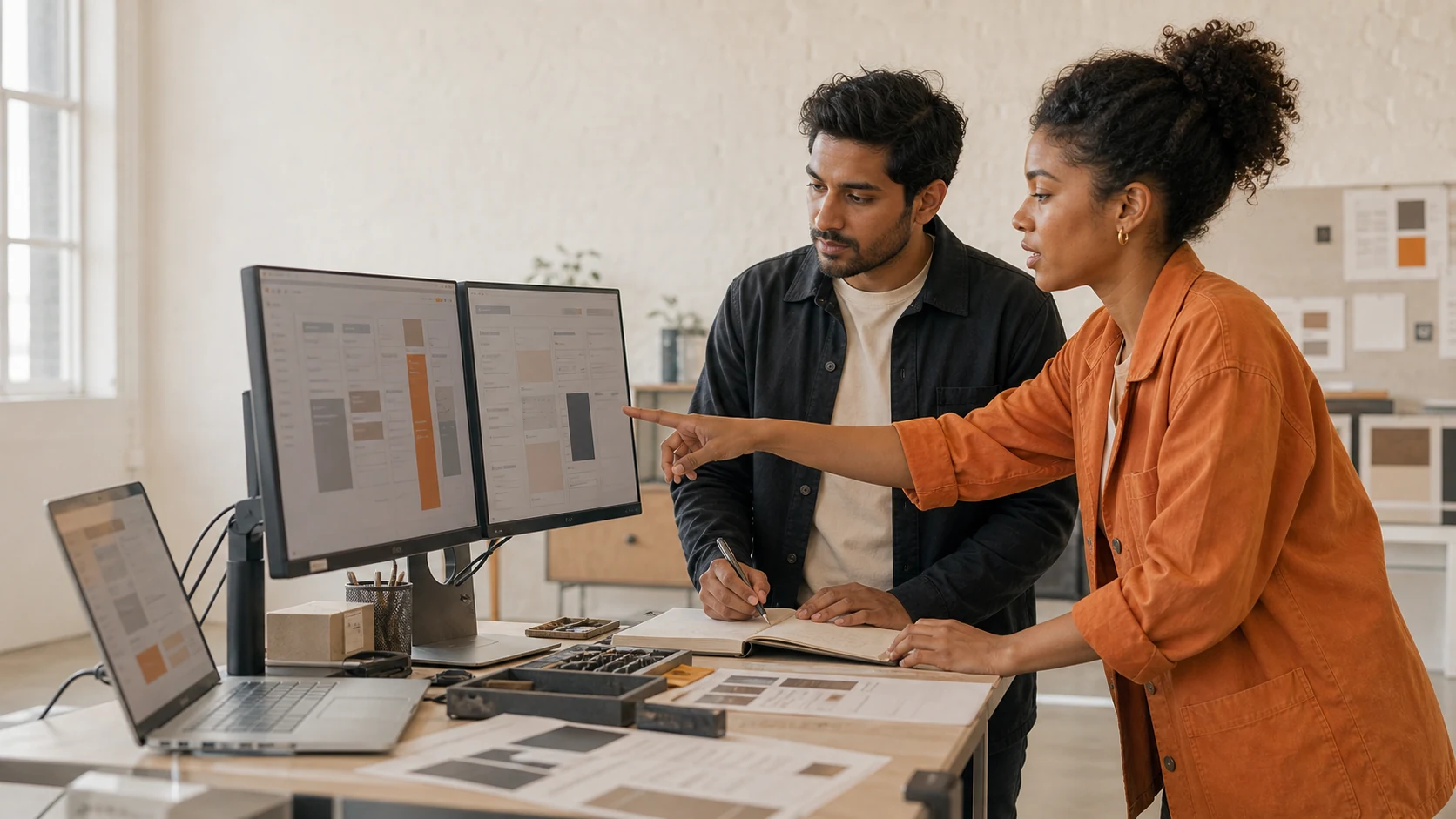 Ecommerce operators reviewing AI inventory and customer workflow systems